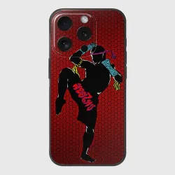 Чехол для iPhone 15 Pro силиконовый с защитой камеры Muay thai 1