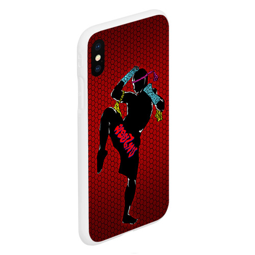 Чехол для iPhone XS Max матовый Muay thai 1, цвет белый - фото 3