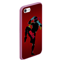 Чехол для iPhone 5/5S матовый Muay thai 1 - фото 2