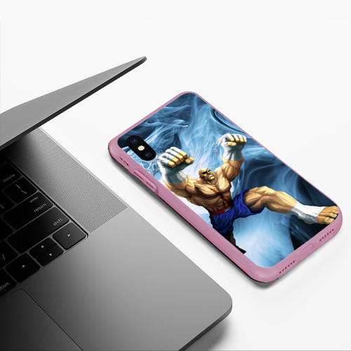 Чехол для iPhone XS Max матовый Muay thai 3, цвет розовый - фото 5