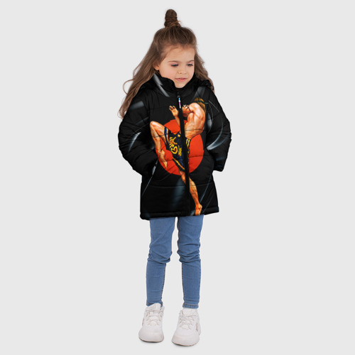 Зимняя куртка для девочек 3D Muay thai 4, цвет черный - фото 5