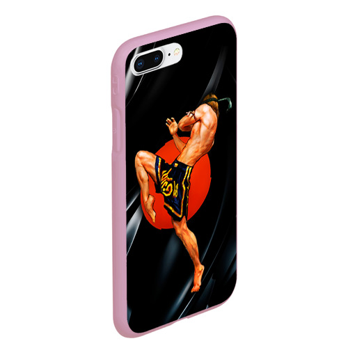 Чехол для iPhone 7Plus/8 Plus матовый Muay thai 4, цвет розовый - фото 3