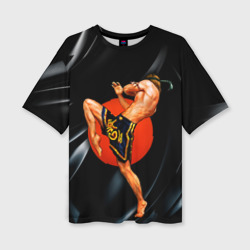 Женская футболка oversize 3D Muay thai 4