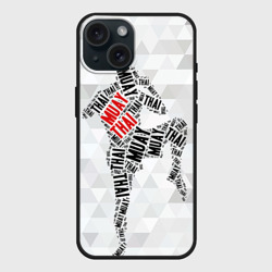 Чехол силиконовый для Apple iPhone 15 матовый Muay thai 5