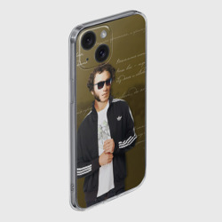 Чехол для iPhone 15 силиконовый с защитой камеры Пушкин - фото 2