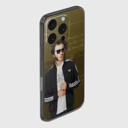 Чехол для iPhone 16 Pro силиконовый с защитой камеры Пушкин - фото 2