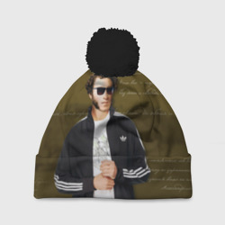 Шапка 3D c помпоном Пушкин
