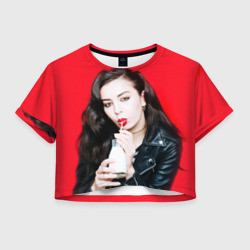 Женская футболка Crop-top 3D Charli XCX