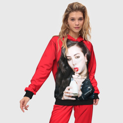 Женский костюм с толстовкой 3D Charli XCX - фото 2