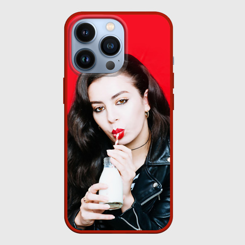 Чехол для iPhone 13 Pro Charli XCX, цвет красный