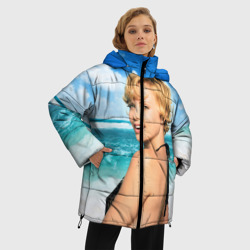 Женская зимняя куртка Oversize Шарлиз Терон - фото 2