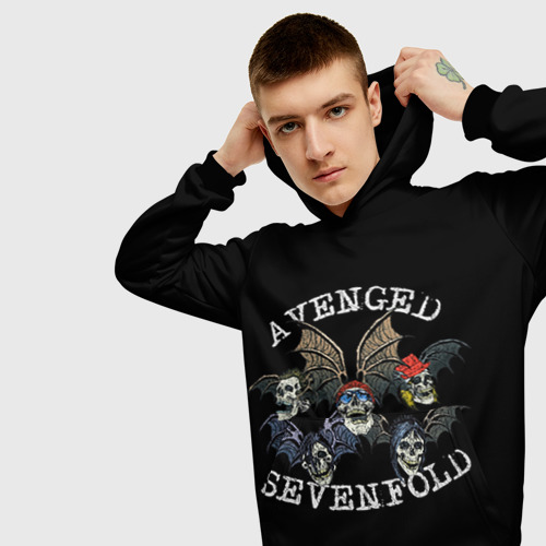 Мужская толстовка 3D Avenged Sevenfold Фото 01 Мужская толстовка 3D Avenged Sevenfold Фото 01
