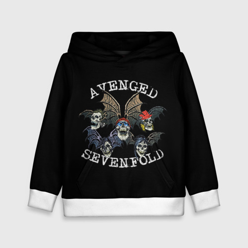 Детская толстовка 3D Avenged Sevenfold, цвет белый