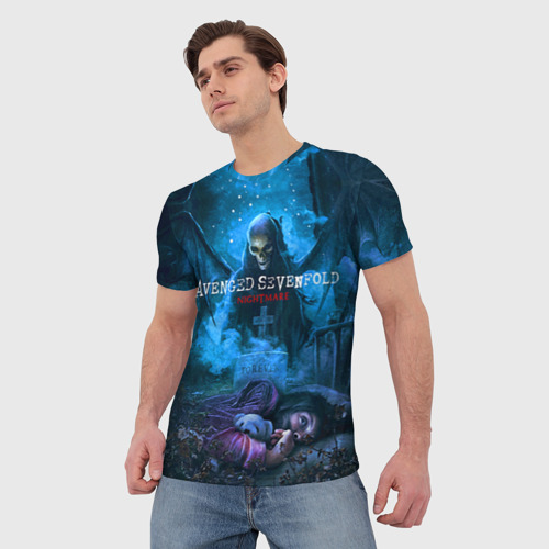 Мужская футболка 3D Avenged Sevenfold, цвет 3D печать - фото 3