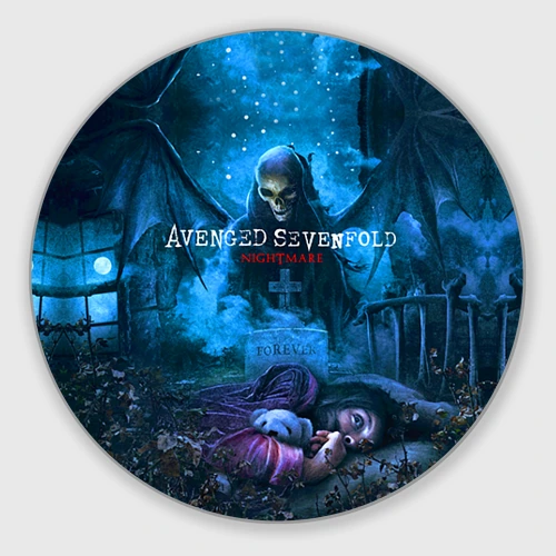 Круглый коврик для мышки Avenged Sevenfold