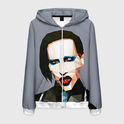 Мужская Толстовка на молнии Mаrilyn Manson (3D)