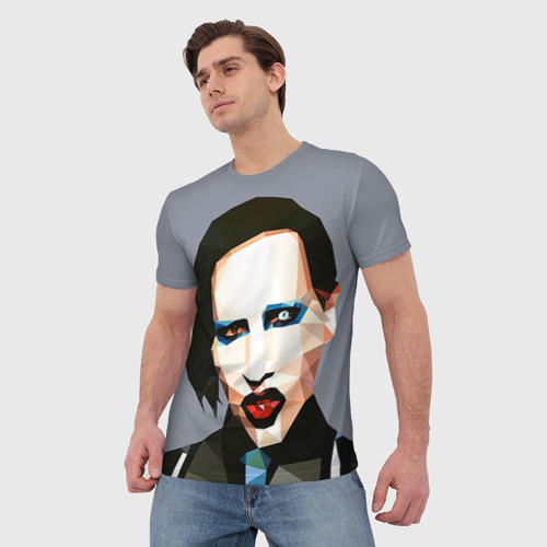 Мужская футболка 3D Mаrilyn Manson - фото 3