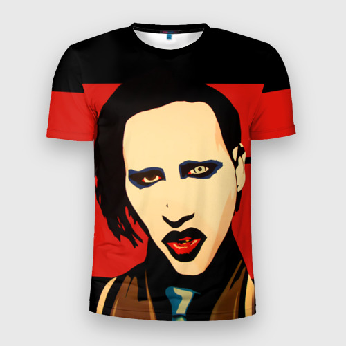 Мужская футболка 3D Slim Mаrilyn Manson