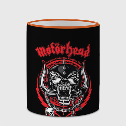 Кружка с полной запечаткой Motorhead, цвет Кант оранжевый - фото 4