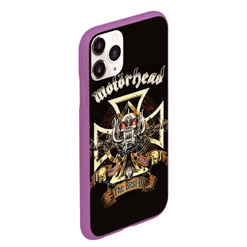 Чехол для iPhone 11 Pro Max матовый Motorhead, цвет фиолетовый - фото 3