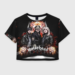 Женская футболка Crop-top 3D Motorhead