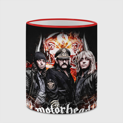 Кружка с полной запечаткой Motorhead, цвет Кант красный - фото 4