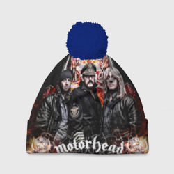 Шапка 3D c помпоном Motorhead