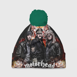 Шапка 3D c помпоном Motorhead