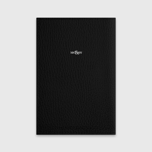 Обложка для паспорта матовая кожа Of Mice & Men, цвет черный - фото 2