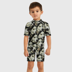 Детский купальный костюм 3D Хаски хитрый паттерн - фото 2