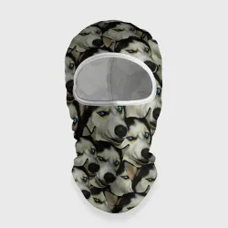 Балаклава 3D Хаски хитрый паттерн