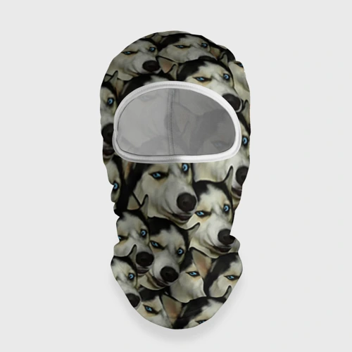 Балаклава 3D Хаски хитрый паттерн