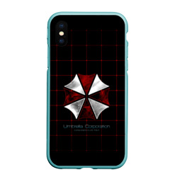 Чехол для iPhone XS Max матовый Umbrella Corporation - 2