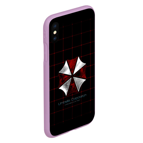 Чехол для iPhone XS Max матовый Umbrella Corporation - 2, цвет сиреневый - фото 3