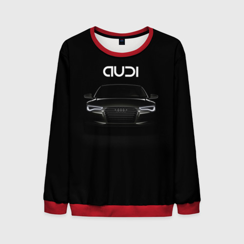 Мужской свитшот 3D Audi, цвет красный