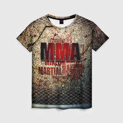 Женская футболка 3D MMA