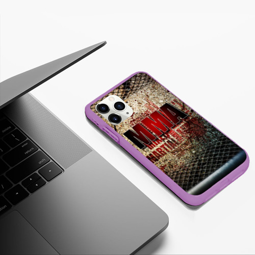 Чехол для iPhone 11 Pro Max матовый MMA, цвет фиолетовый - фото 5