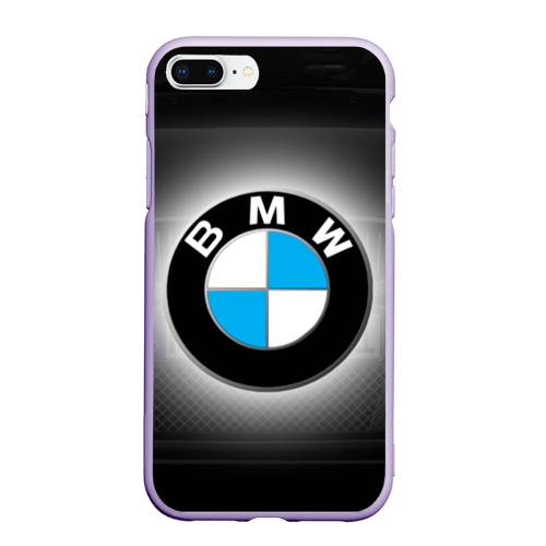 Чехол для iPhone 7Plus/8 Plus матовый BMW, цвет светло-сиреневый