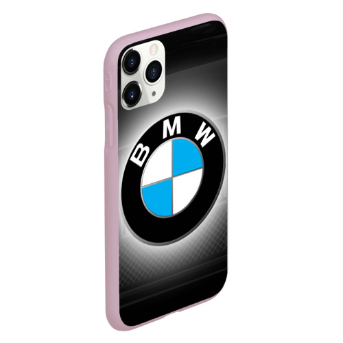 Чехол для iPhone 11 Pro матовый BMW, цвет розовый - фото 3