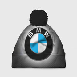 Шапка 3D c помпоном BMW