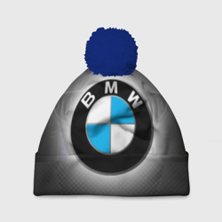 Шапка 3D c помпоном BMW