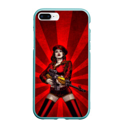 Чехол для iPhone 7Plus/8 Plus матовый Red alert girl