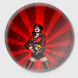 Значок Red alert girl