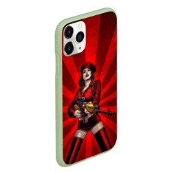 Чехол для iPhone 11 Pro Max матовый Red alert girl - фото 2