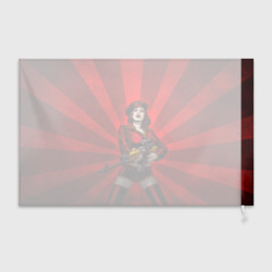 Флаг 3D Red alert girl - фото 2