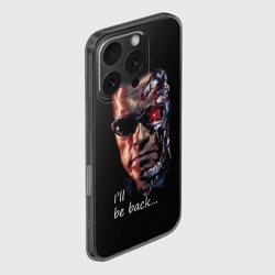 Чехол для iPhone 16 Pro силиконовый с защитой камеры Терминатор - фото 2