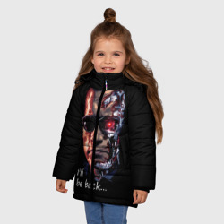 Зимняя куртка для девочек 3D Терминатор - фото 2