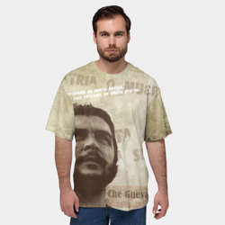 Мужская футболка oversize 3D Че Гевара - фото 2