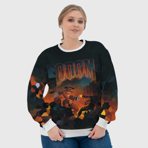 Женский свитшот 3D Doom 2, цвет 3D печать - фото 6