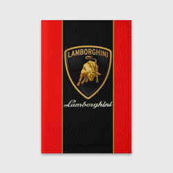 Обложка для паспорта матовая кожа Lamborghini